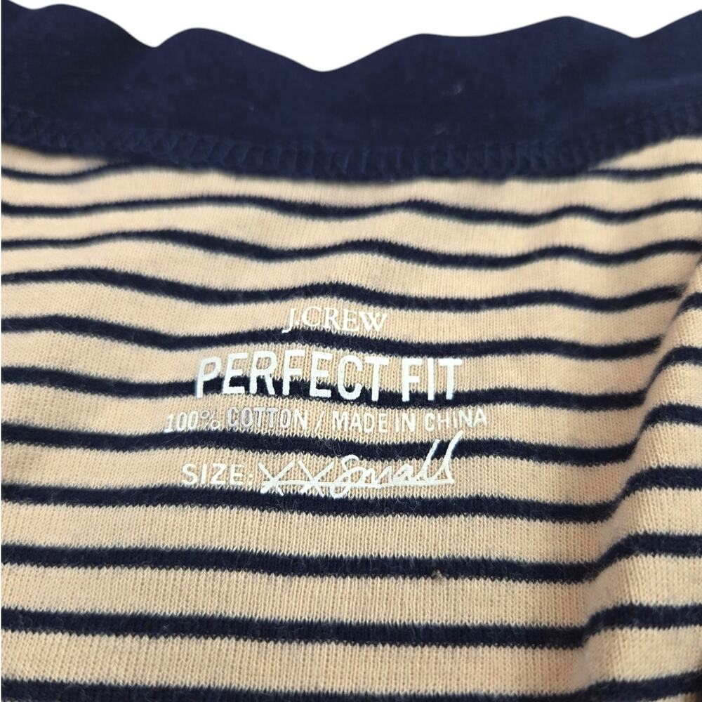 J.Crew | Striped, Perfect Fit Cardigan Sweater | Size XXS - Picture 3 of 4